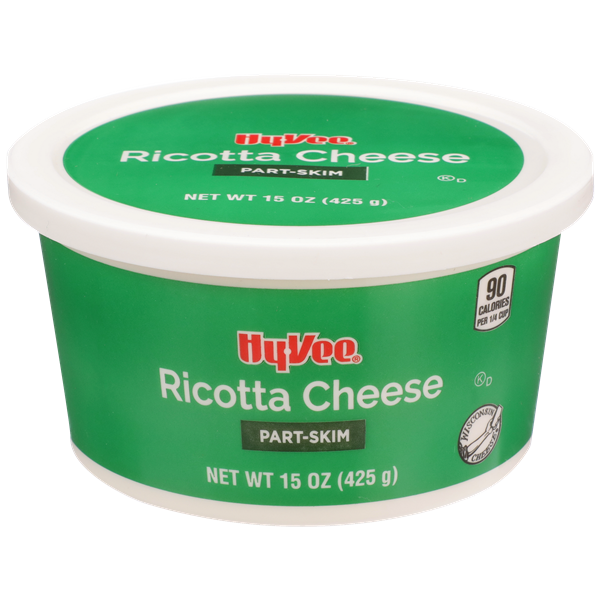 slide 1 of 1, Hy-vee Ricotta Part-skim Cheese, 15 oz