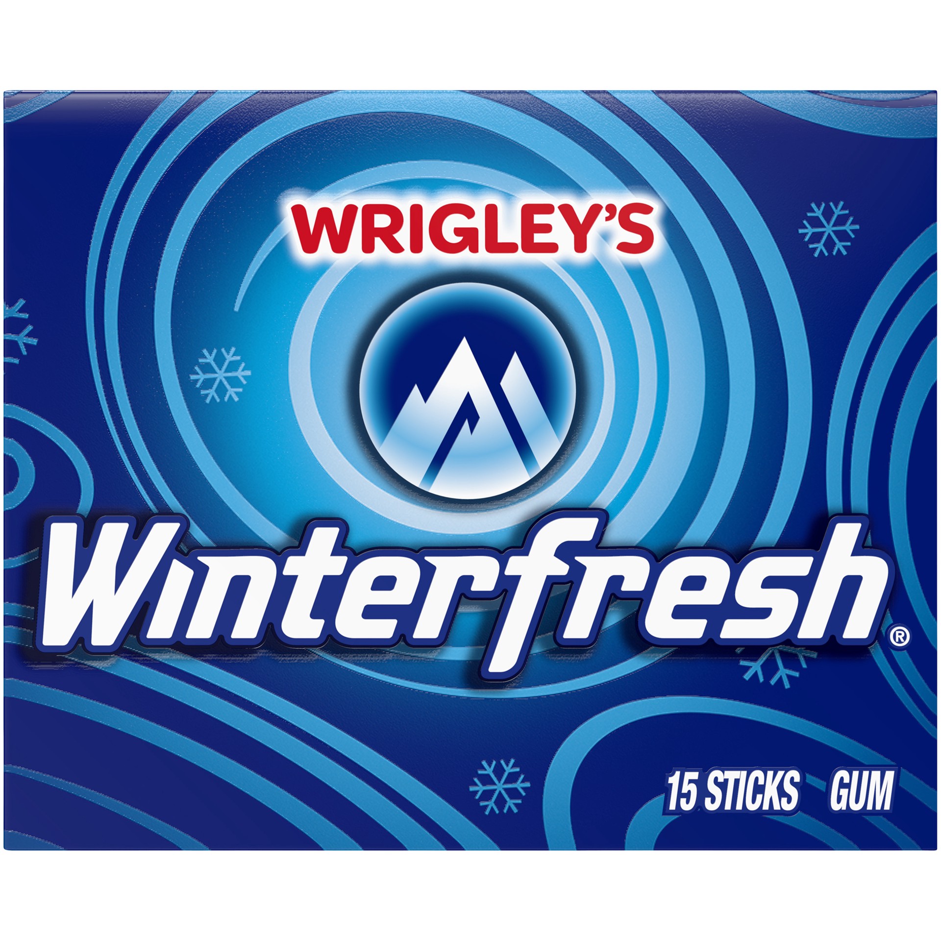 slide 1 of 5, Winterfresh WRIGLEY'S Winterfresh Chewing Gum, Single Pack, 15 Stick, 15 pc