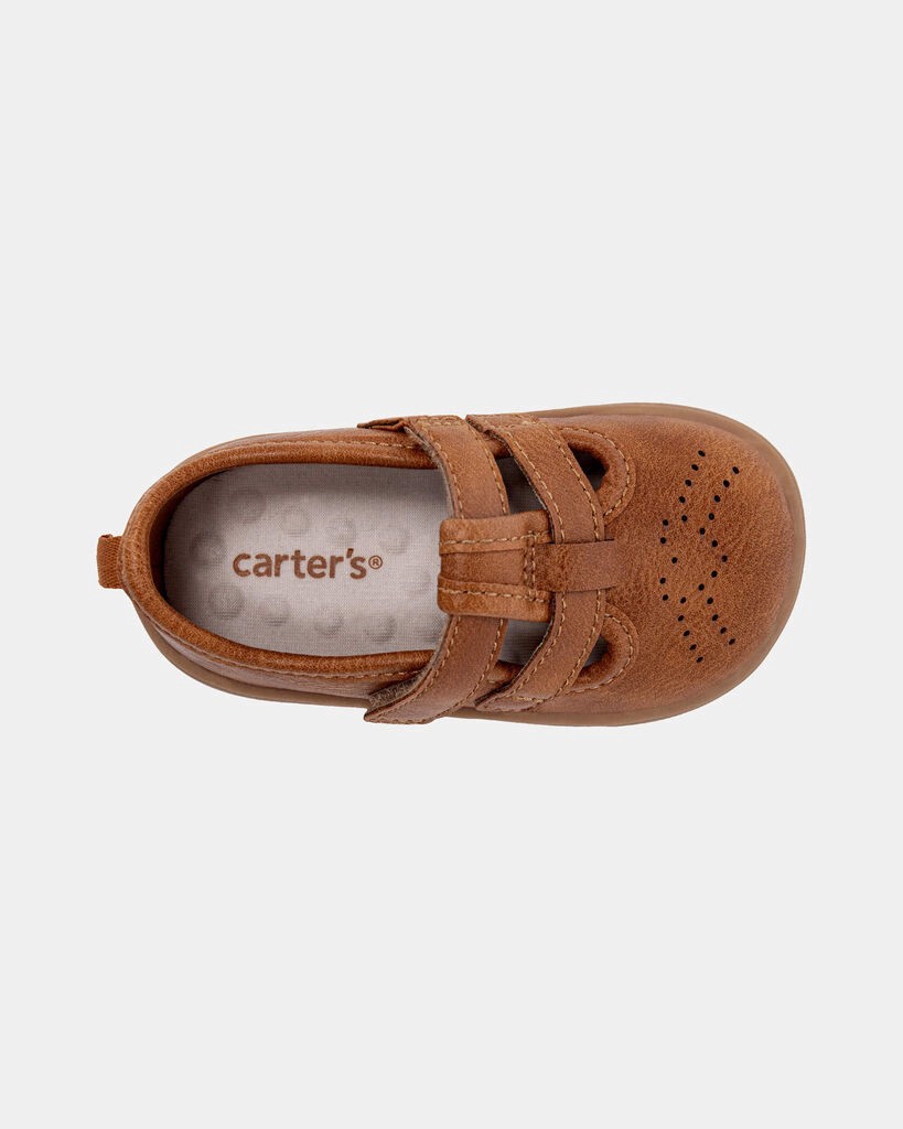 slide 2 of 6, Carter's Carters Baby Girl Every Step® First Walker Casual Shoes - Brown Brown 2, 1 ct