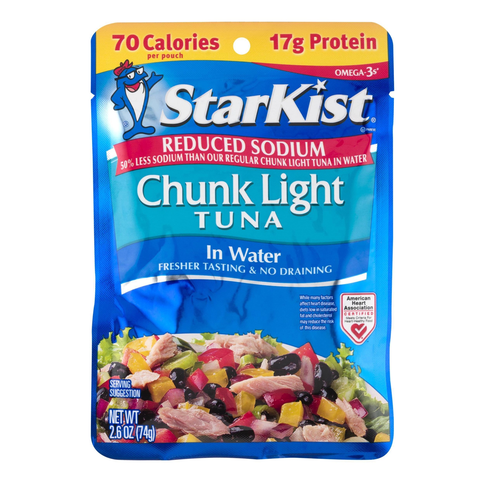 slide 1 of 3, StarKist Low Sodium Chunk Light Tuna in Water, 2.6 oz