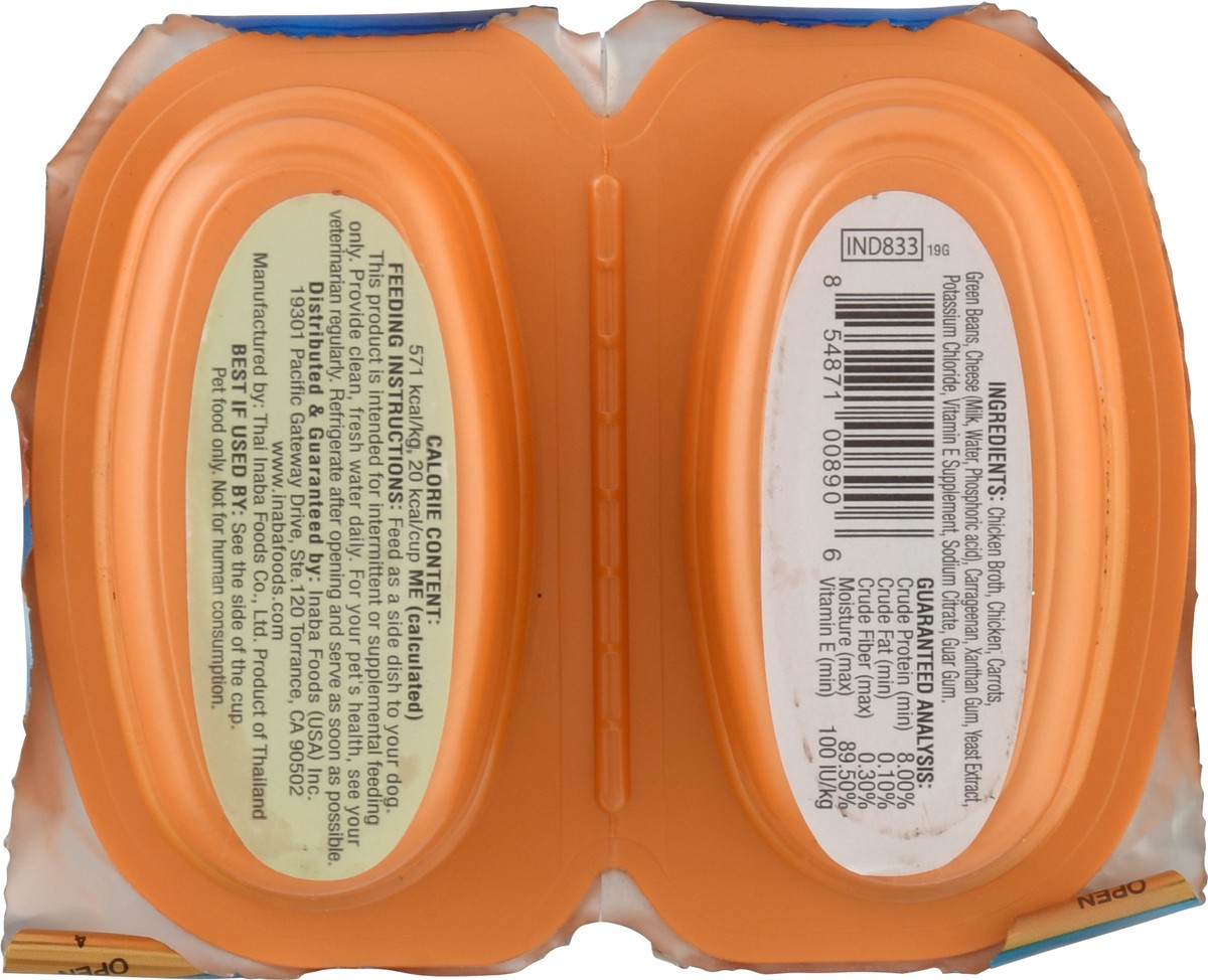 slide 9 of 12, Inaba Twins 2 Packs Chicken With Vegetables & Cheese Recipe Side Dish For Dogs 2 ea Pack, 2 ct