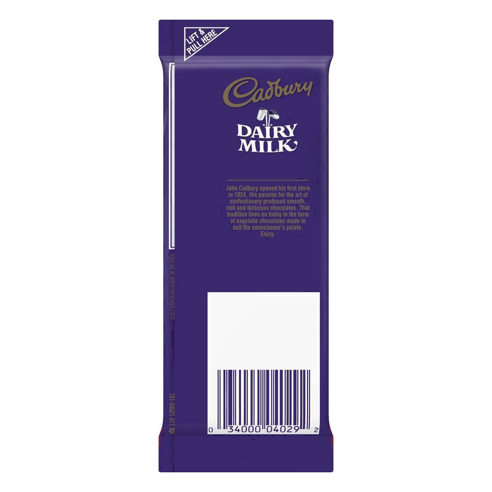 slide 38 of 72, Cadbury DAIRY MILK Fruit & Nut Milk Chocolate Candy Bar, 3.5 oz, 3.5 oz
