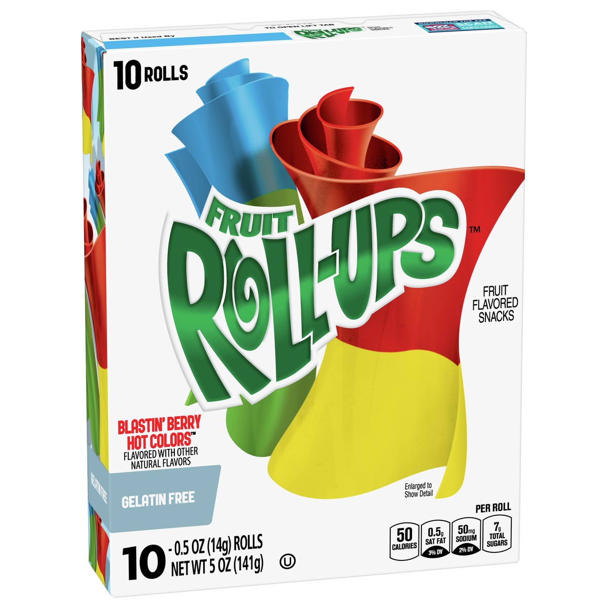 slide 7 of 9, Fruit Roll-Ups Roll Ups Hot Colors, 5 oz