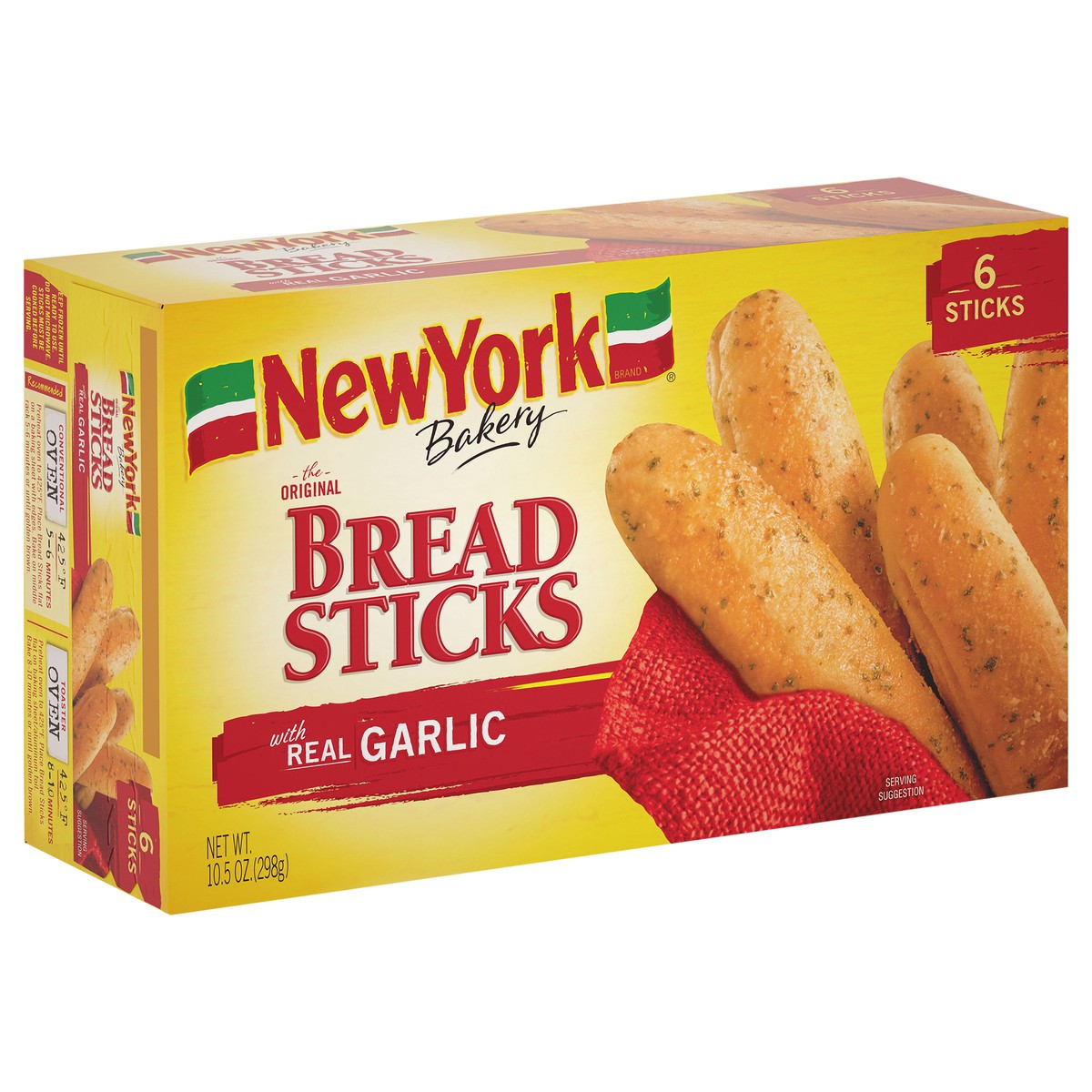 slide 5 of 9, New York Bakery Frozen Breadsticks with Garlic - 10oz, 10 oz