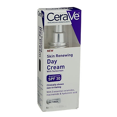 slide 1 of 1, CeraVe Skin Renewing Day Cream SPF 30, 1.7 oz