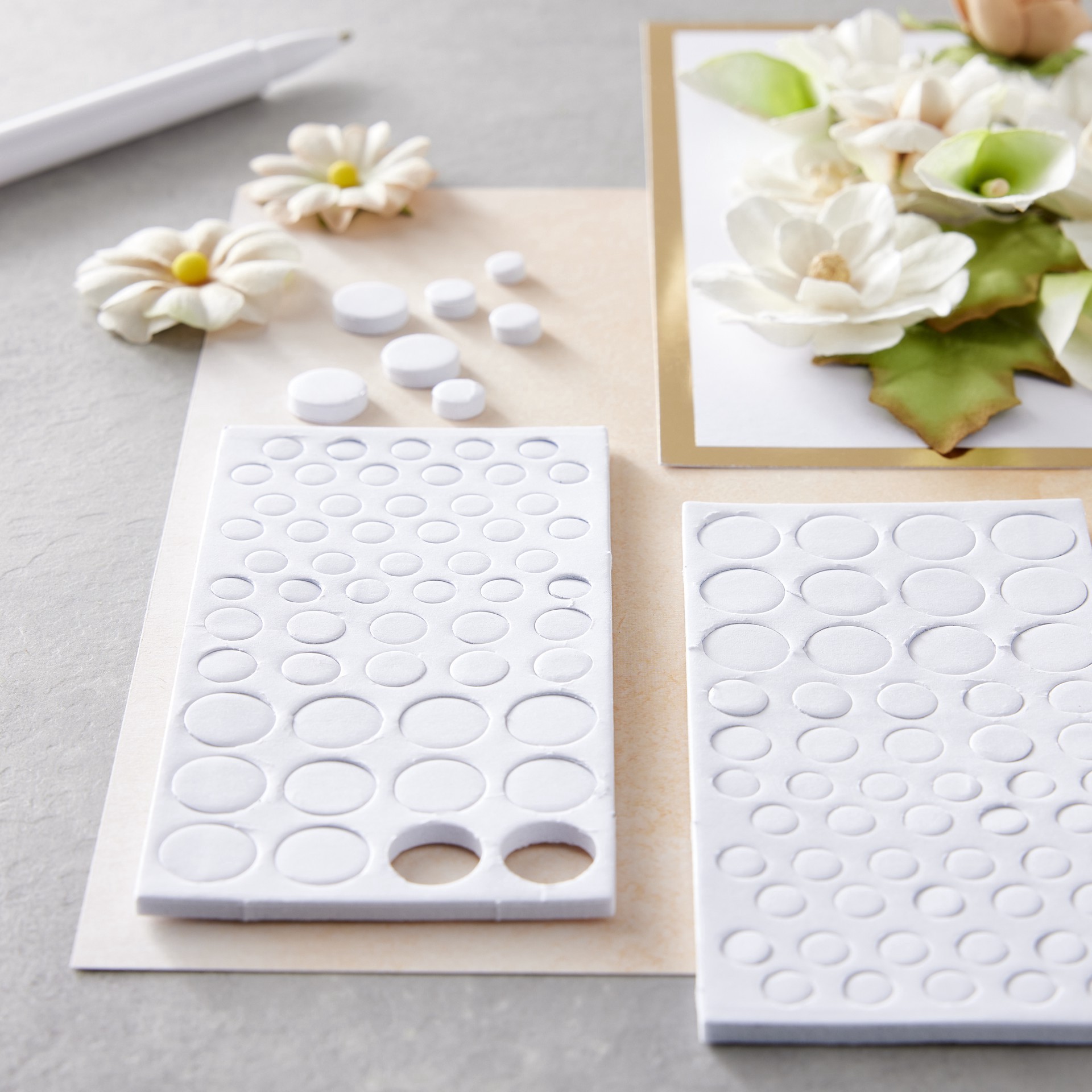 slide 3 of 4, 3mm Thick Adhesive Foam Dots By Recollections, 3 mm