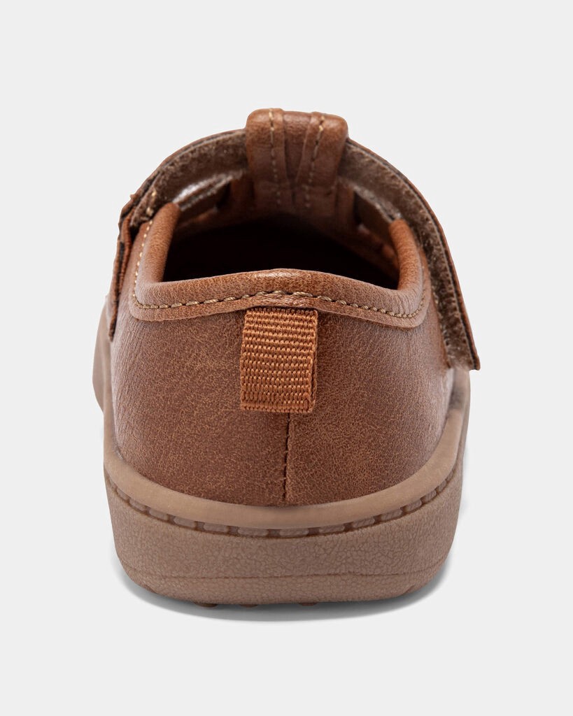 slide 2 of 6, Carter's Baby Girl Every Step® First Walker Casual Shoes - Brown Brown 4, 1 ct