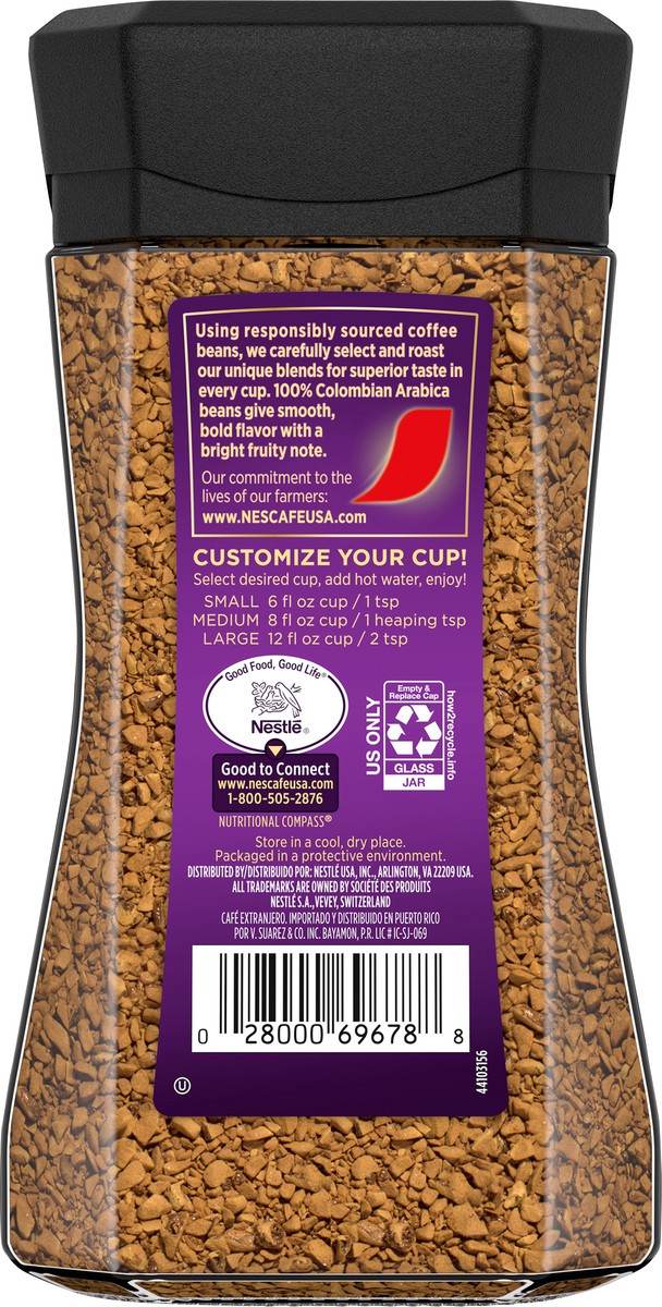 slide 10 of 11, Nescafé Taster's Choice, Colombian Medium Roast Instant Coffee, 7 oz. Jar, 7 oz