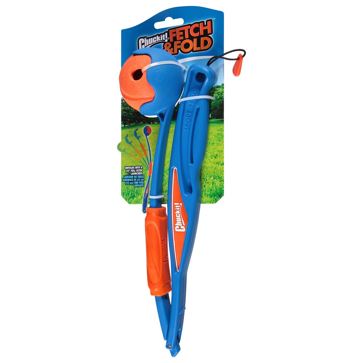 slide 3 of 9, Chuckit! Chuckit Fetch & Fold Launcher, Medium, 2 ct