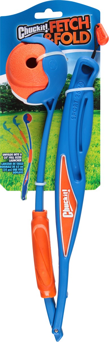 slide 6 of 9, Chuckit! Chuckit Fetch & Fold Launcher, Medium, 2 ct