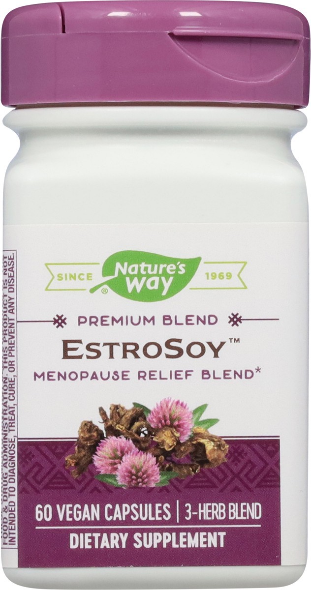 slide 11 of 13, Nature's Way Menopause Relief Blend Estrosoy 60 Vegan Capsules, 60 ct