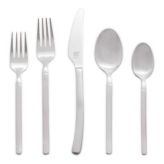 slide 1 of 6, Zwilling J.A. Henckels Opus Satin Flatware Set, 45 ct