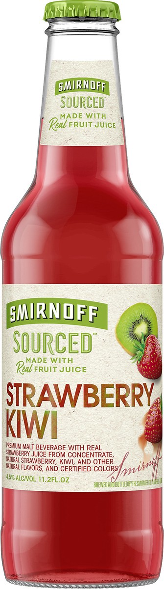 slide 3 of 3, Smirnoff Sourced Strawberry Kiwi Malt Beverage 11.2 oz, 11.2 oz