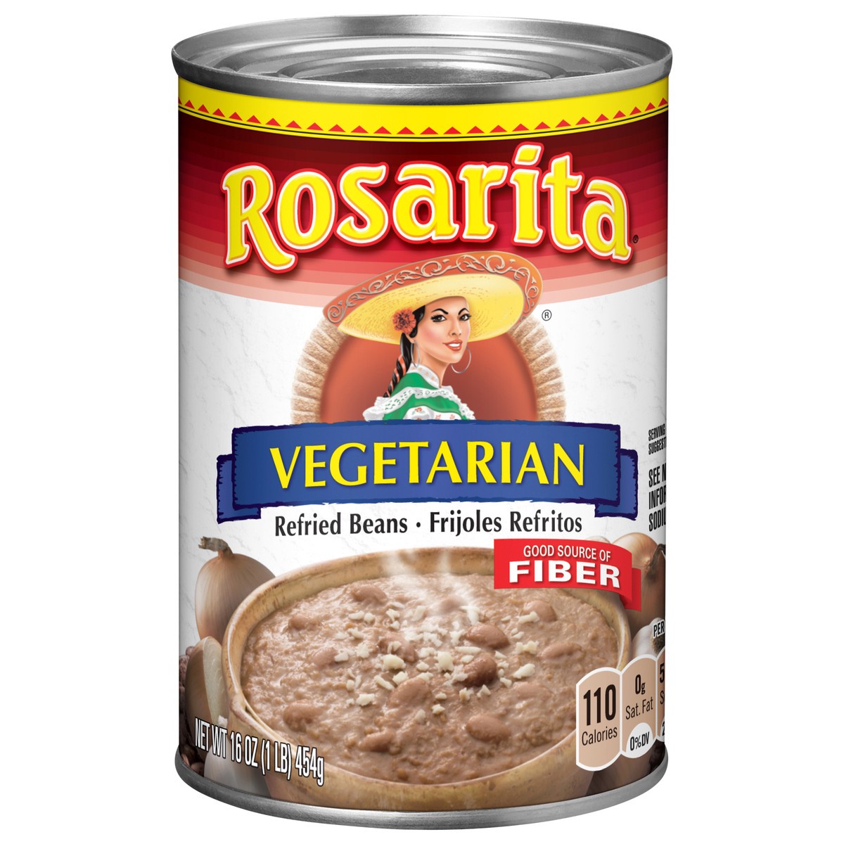 slide 1 of 5, Rosarita Vegetarian Refried Beans 16 oz, 16 oz