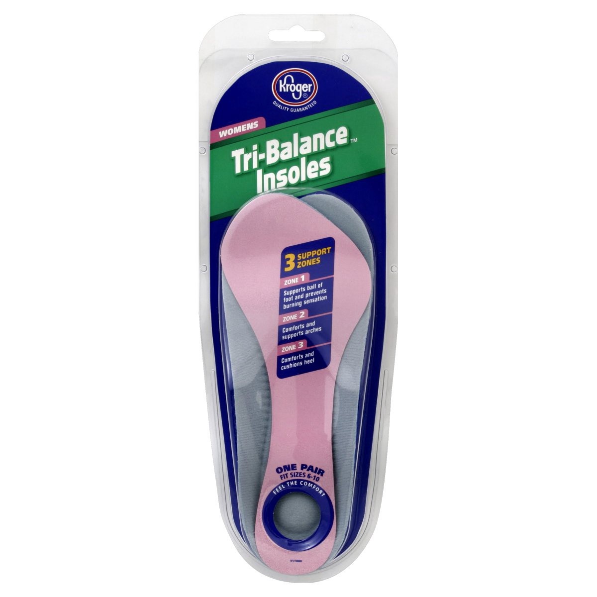slide 1 of 4, Kroger Women's Tri-Balance Insoles, 1 pair