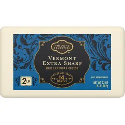 Private Selection Vermont Extra Sharp White Cheddar Cheese Bar