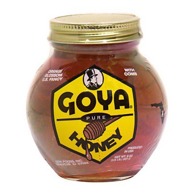 slide 1 of 1, Goya Honey All Natural With Comb, 8 oz