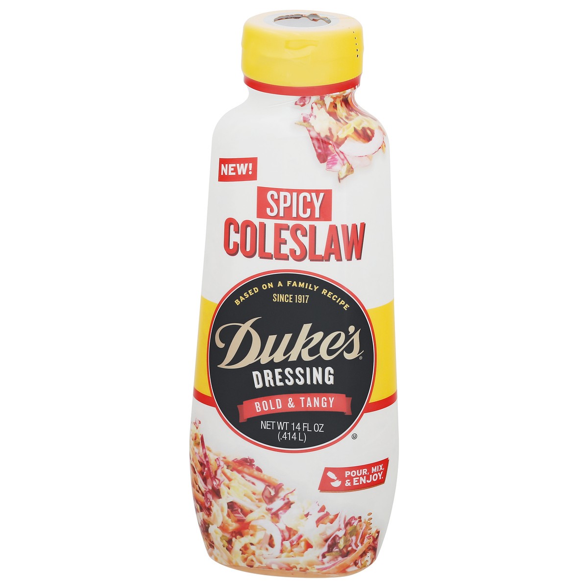 slide 4 of 12, Duke's Bold & Tangy Spicy Coleslaw Dressing - 14 fl oz, 14 fl oz