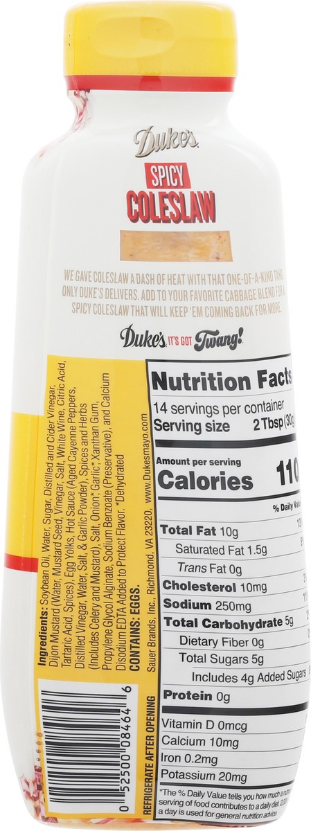 slide 11 of 12, Duke's Bold & Tangy Spicy Coleslaw Dressing - 14 fl oz, 14 fl oz