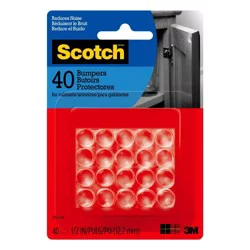 Scotch Bumpers, Clear, 1/2 inch
