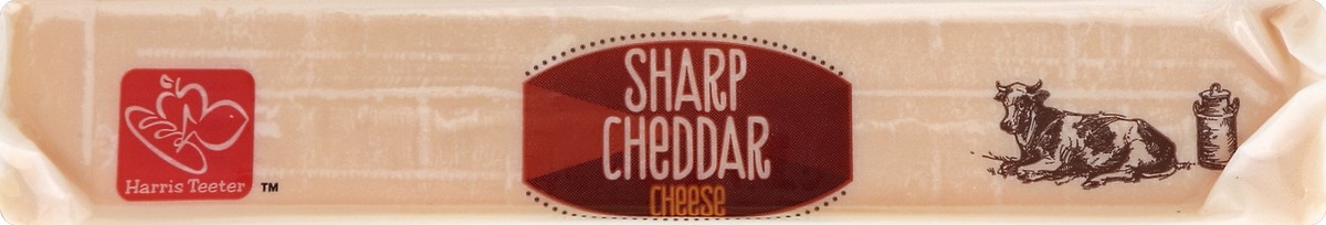 slide 5 of 5, Harris Teeter Sharp Cheddar Cheese Bar, 8 oz