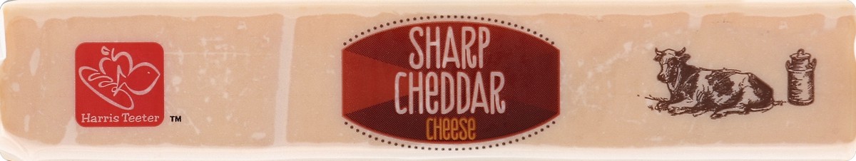 slide 2 of 5, Harris Teeter Sharp Cheddar Cheese Bar, 8 oz