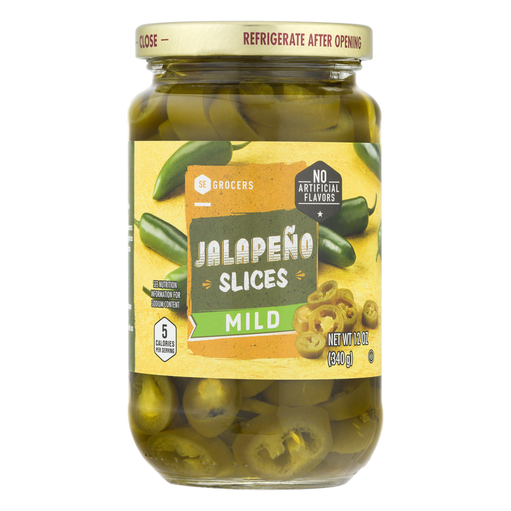 slide 1 of 1, SE Grocers Jalapeno Slc No Heat, 12 oz