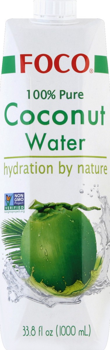 slide 3 of 4, Foco 100% Coconut Water - 33.8 oz, 33.8 oz