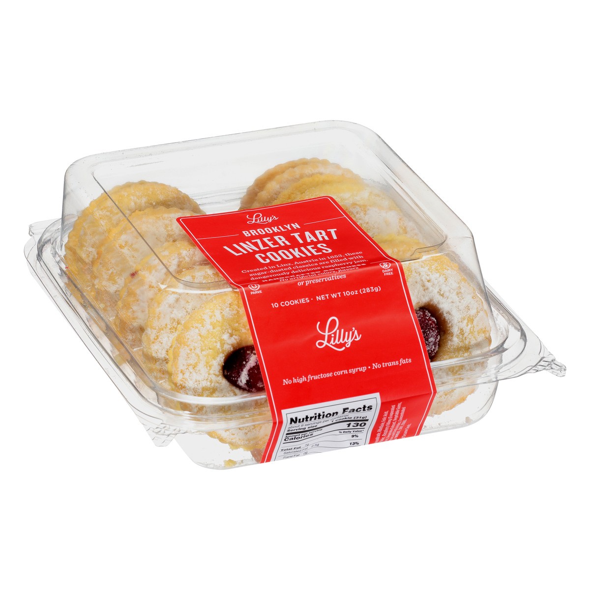 slide 8 of 9, Lilly's Baking Company Linzer Tart Cookies 10 Each, 10 ct