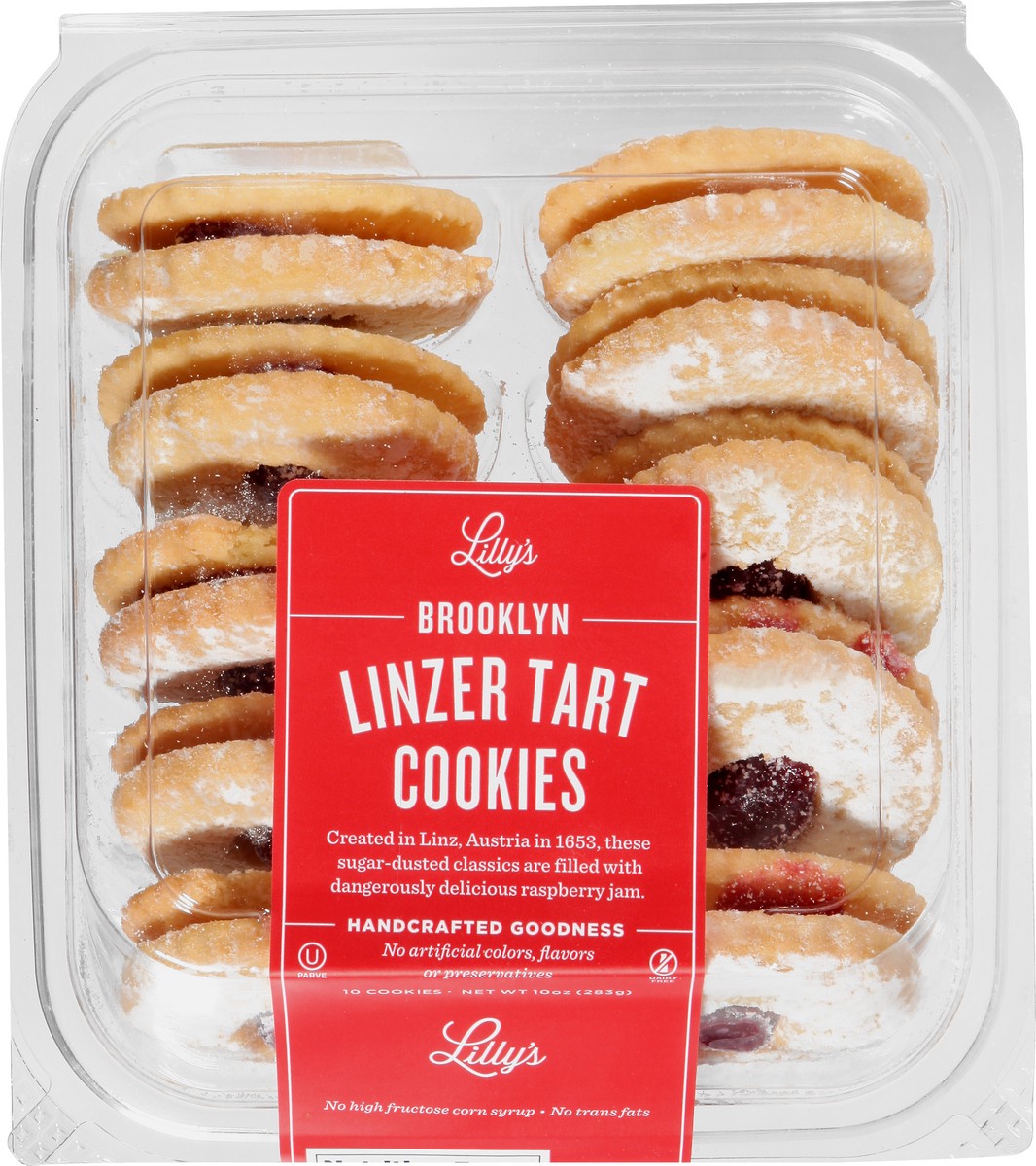 slide 5 of 9, Lilly's Baking Company Linzer Tart Cookies 10 Each, 10 ct