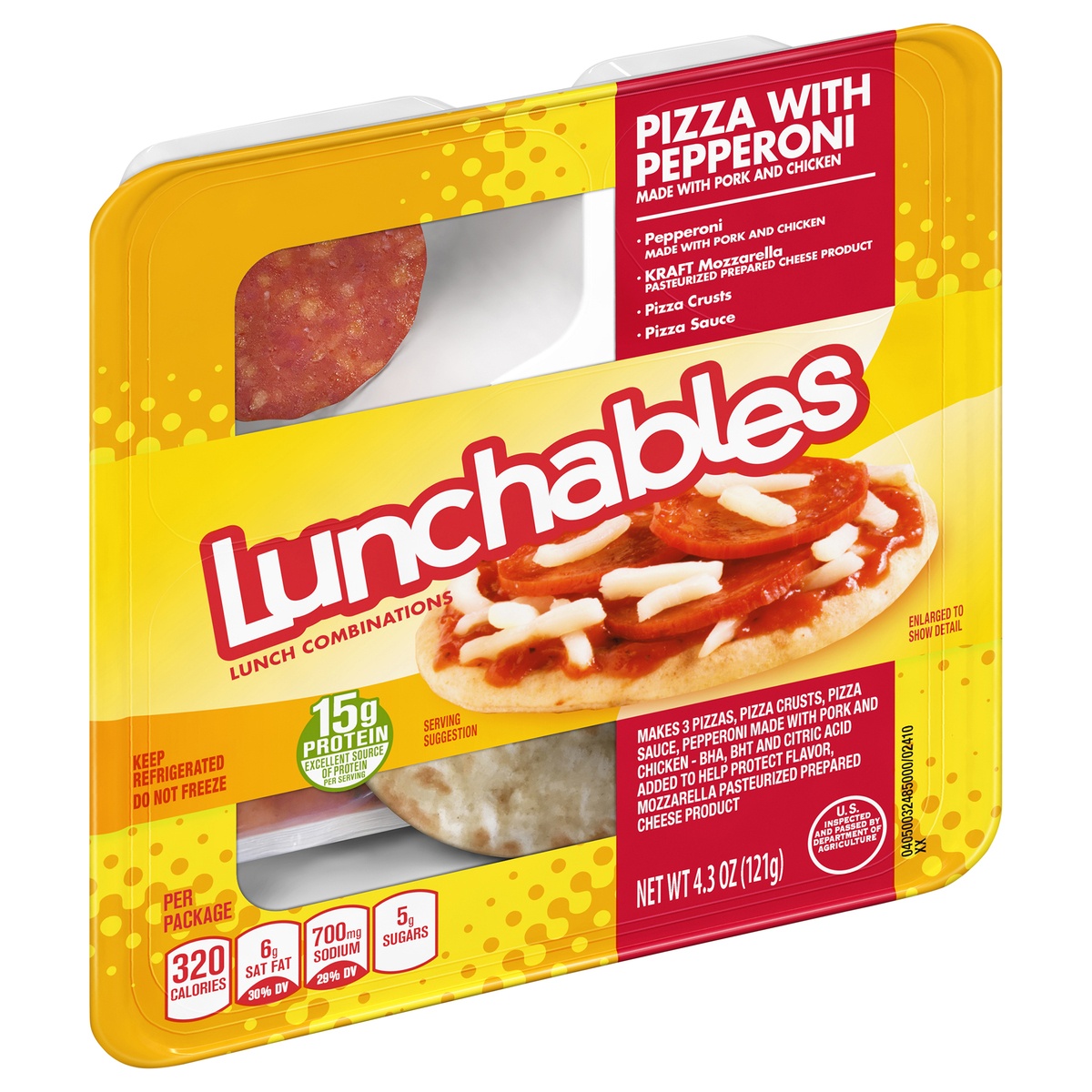 slide 2 of 2, Lunchables Pizza with Pepperoni Snack Kit Tray, 4.3 oz
