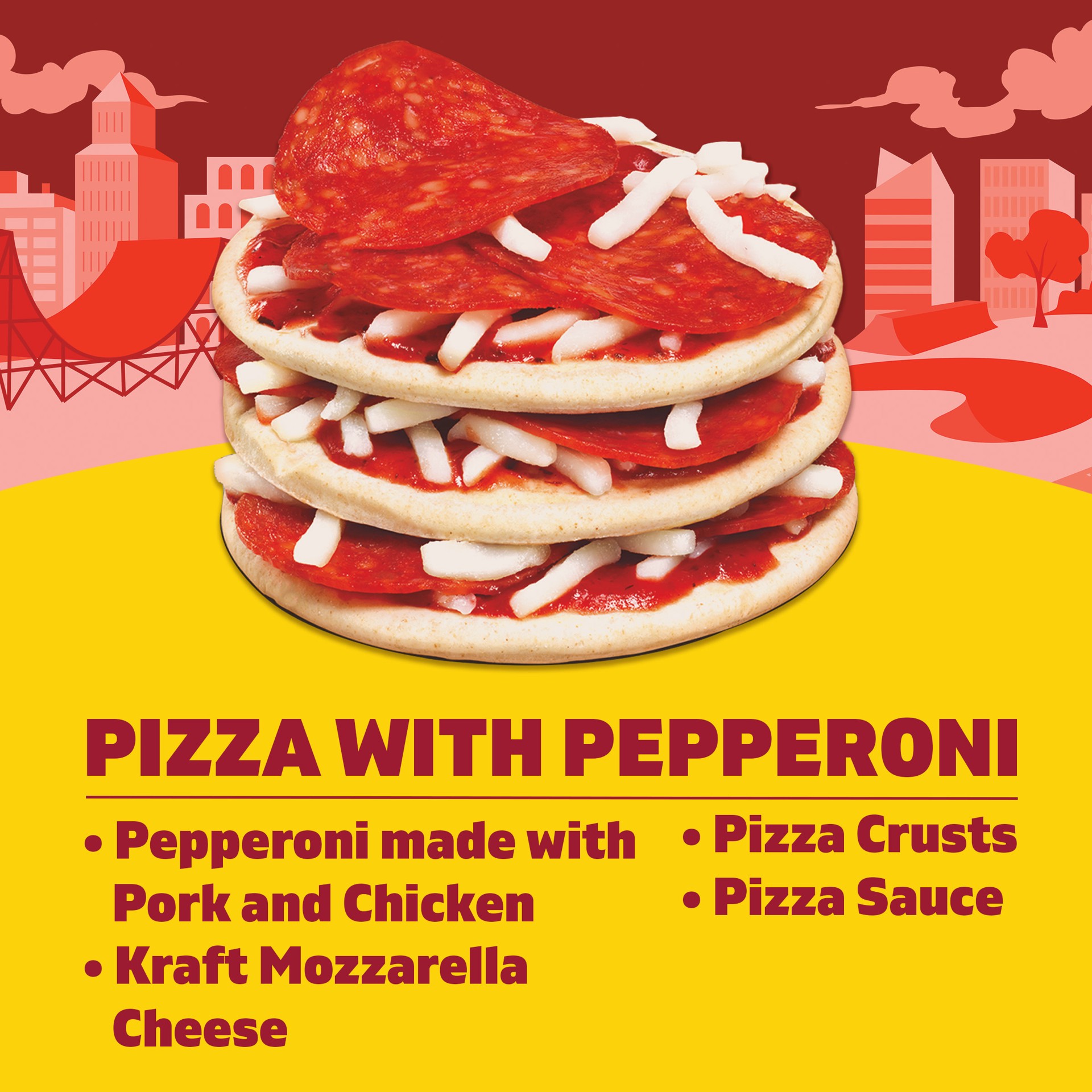 slide 5 of 5, Lunchables Pizza with Pepperoni, 4.3 oz Tray, 4.3 oz