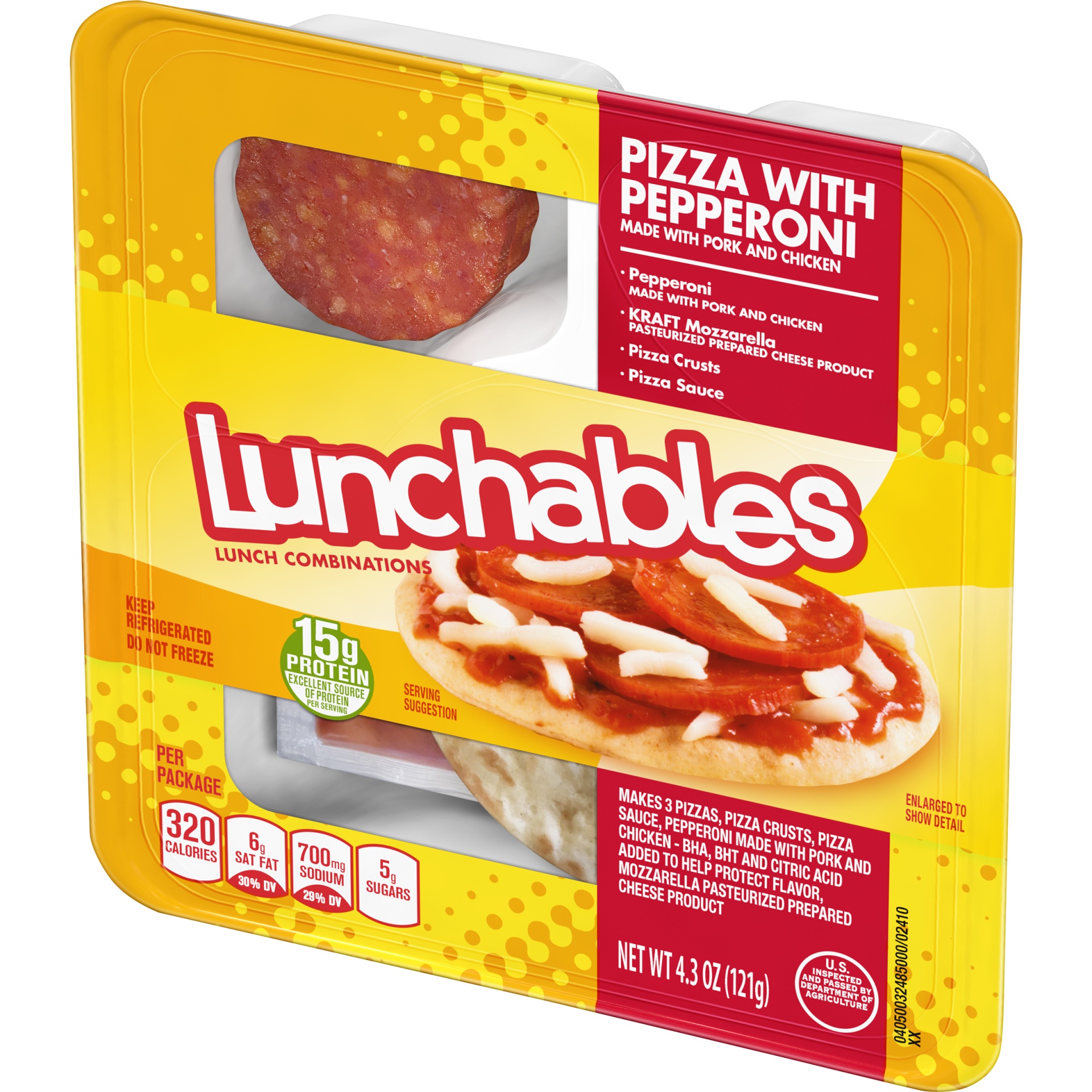 Lunchables Pizza with Pepperoni Snack Kit Tray 4.3 oz | Shipt