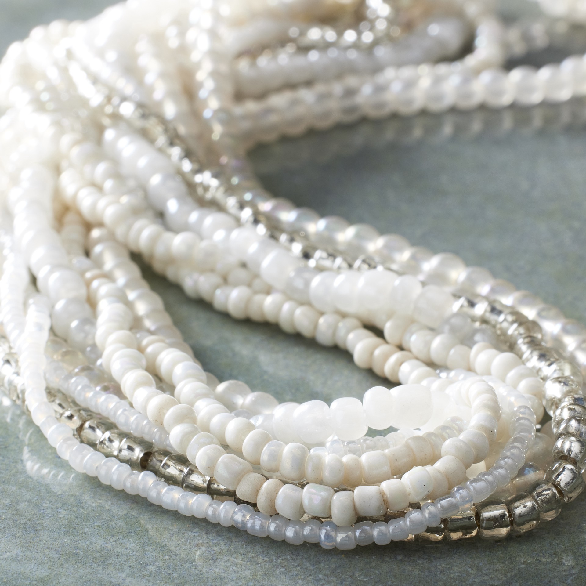 slide 3 of 3, Crystal Glass Mix Beads By Bead Landing, 4mm x 3mm