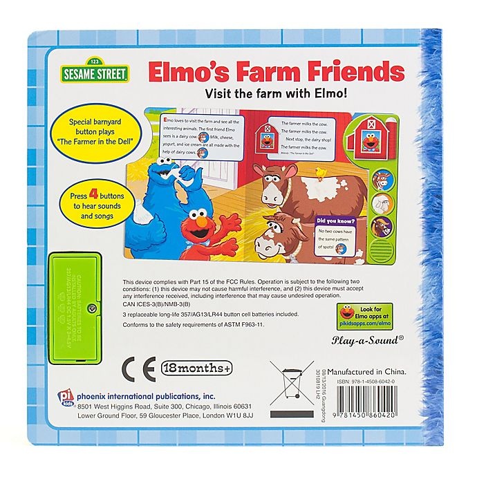 slide 4 of 4, Sesame Street Elmo's Farm Friends'' Sound Book'', 1 ct