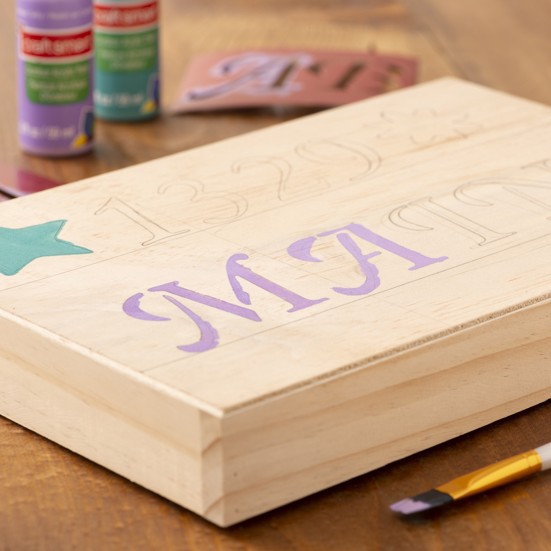 slide 2 of 3, Ready To Finish Large Wooden Plaque By Make Market, 12 in x 8.1 in x 1.61 in