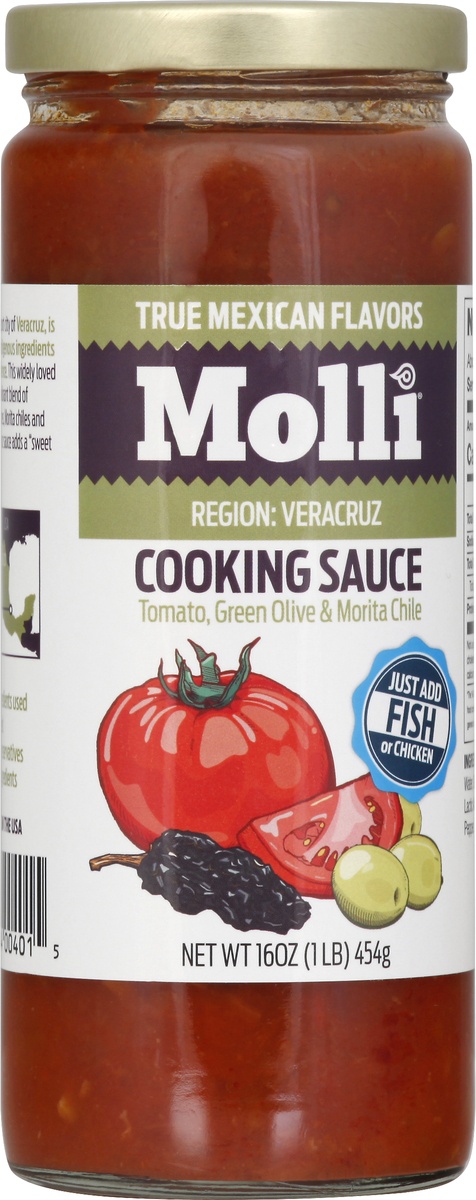 slide 7 of 8, Molli Cooking Sauce Veracruz Morita Tomato, 16 oz