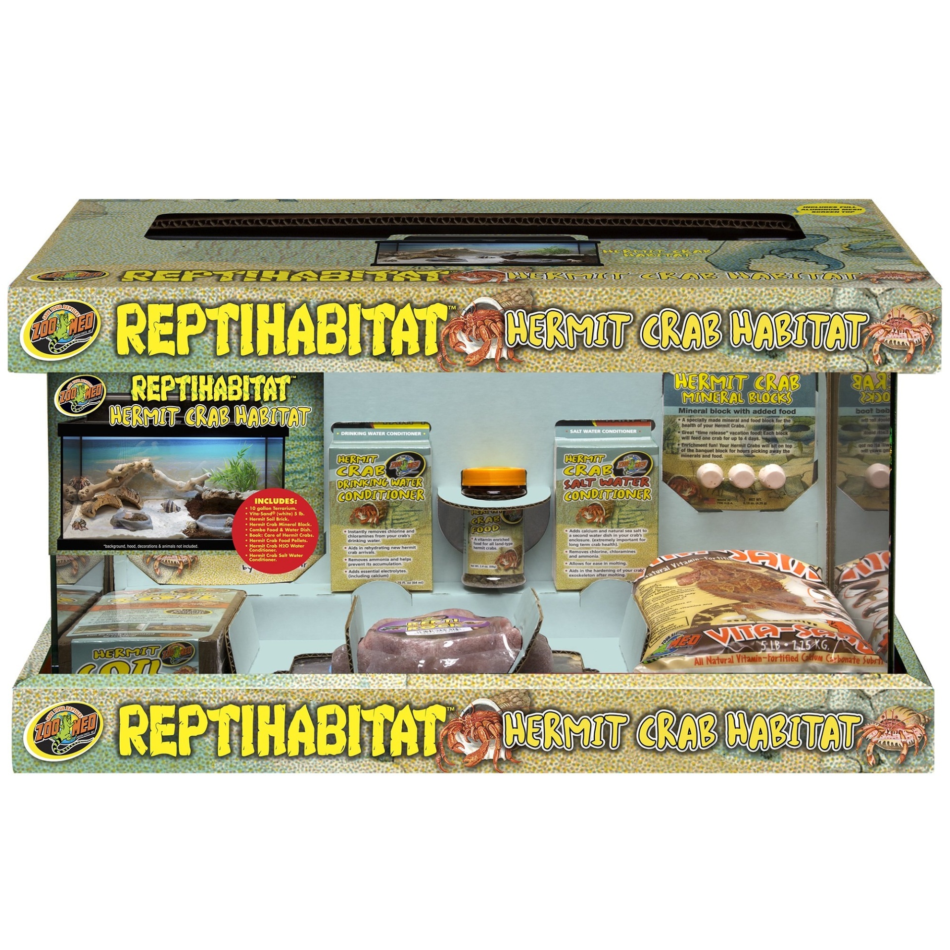 slide 1 of 1, Zoo Med ReptiHabitat Hermit Crab Kit, 1 ct