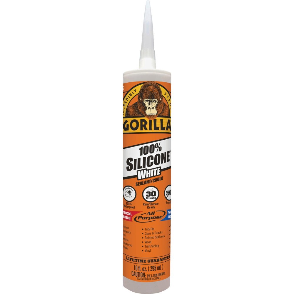 slide 1 of 1, Gorilla 10 Oz. White Caulk & Seal 108318, 10 oz