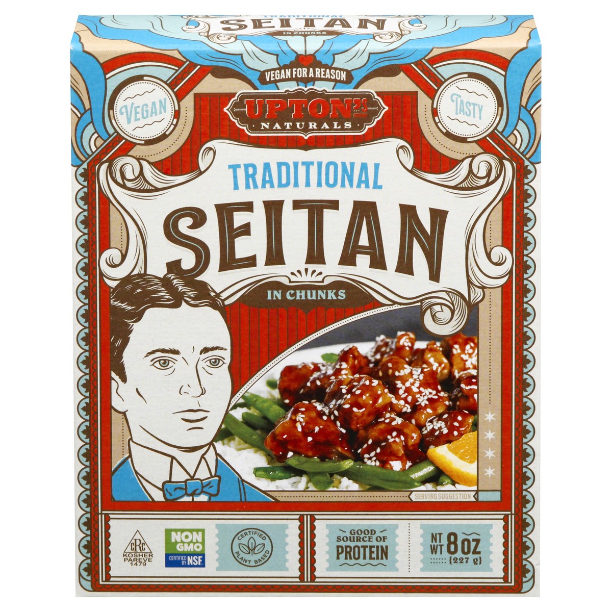 slide 3 of 13, Upton's Naturals Vegan Chunks Traditional Seitan - 8 oz, 8 oz