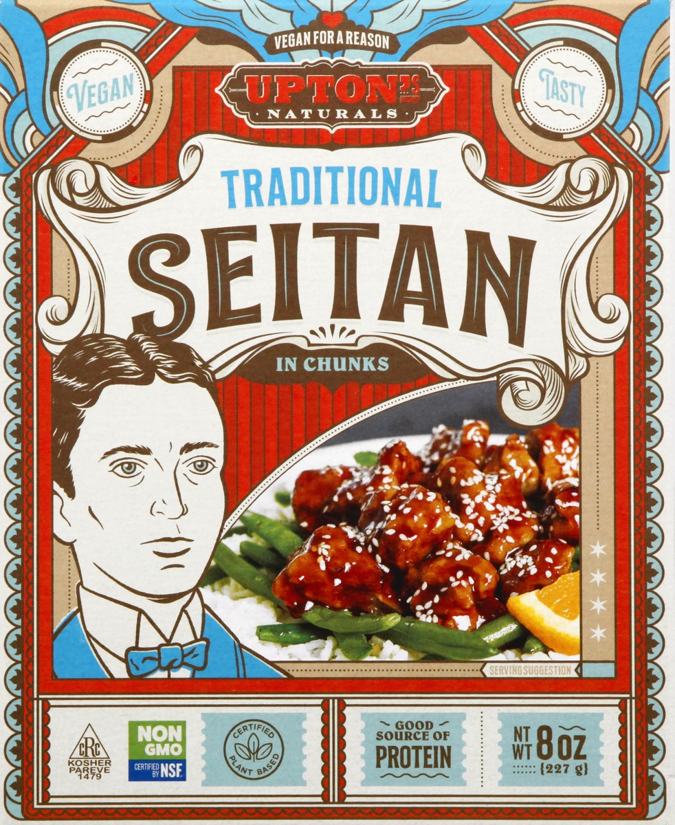 slide 7 of 13, Upton's Naturals Vegan Chunks Traditional Seitan - 8 oz, 8 oz