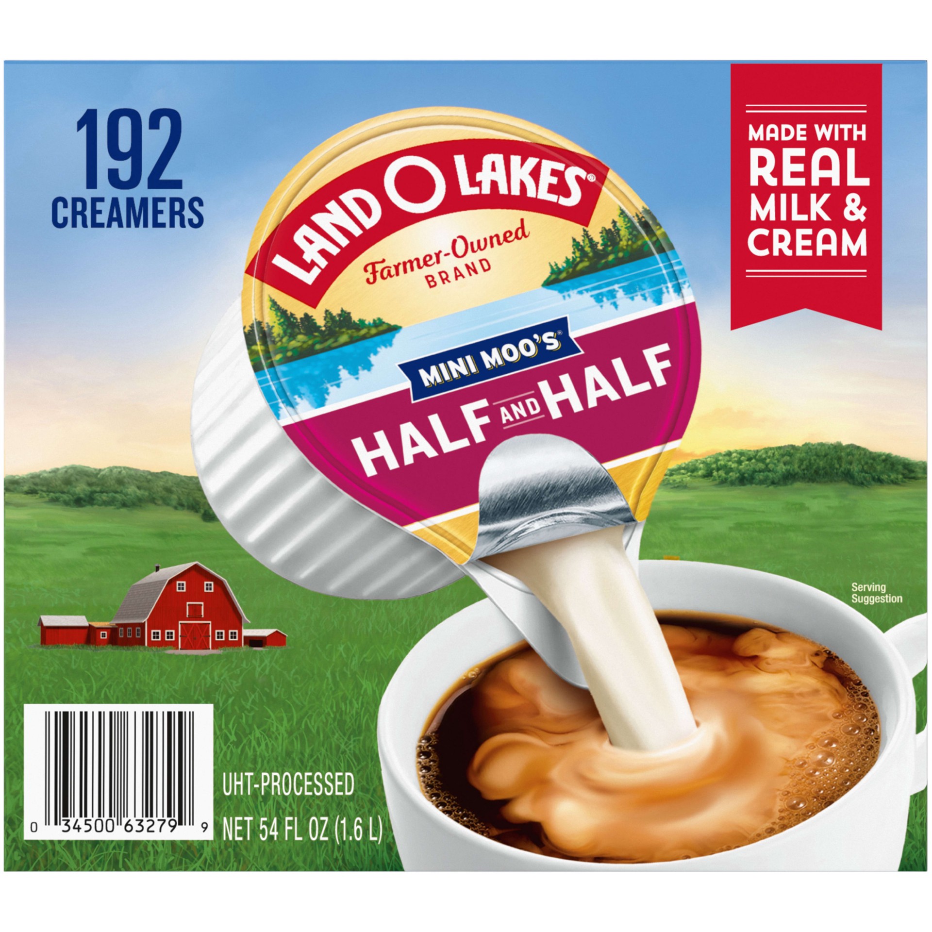 slide 5 of 5, Land O'Lakes Mini Moo''s Half And Half Creamer Singles, 192 Count, 54 fl oz