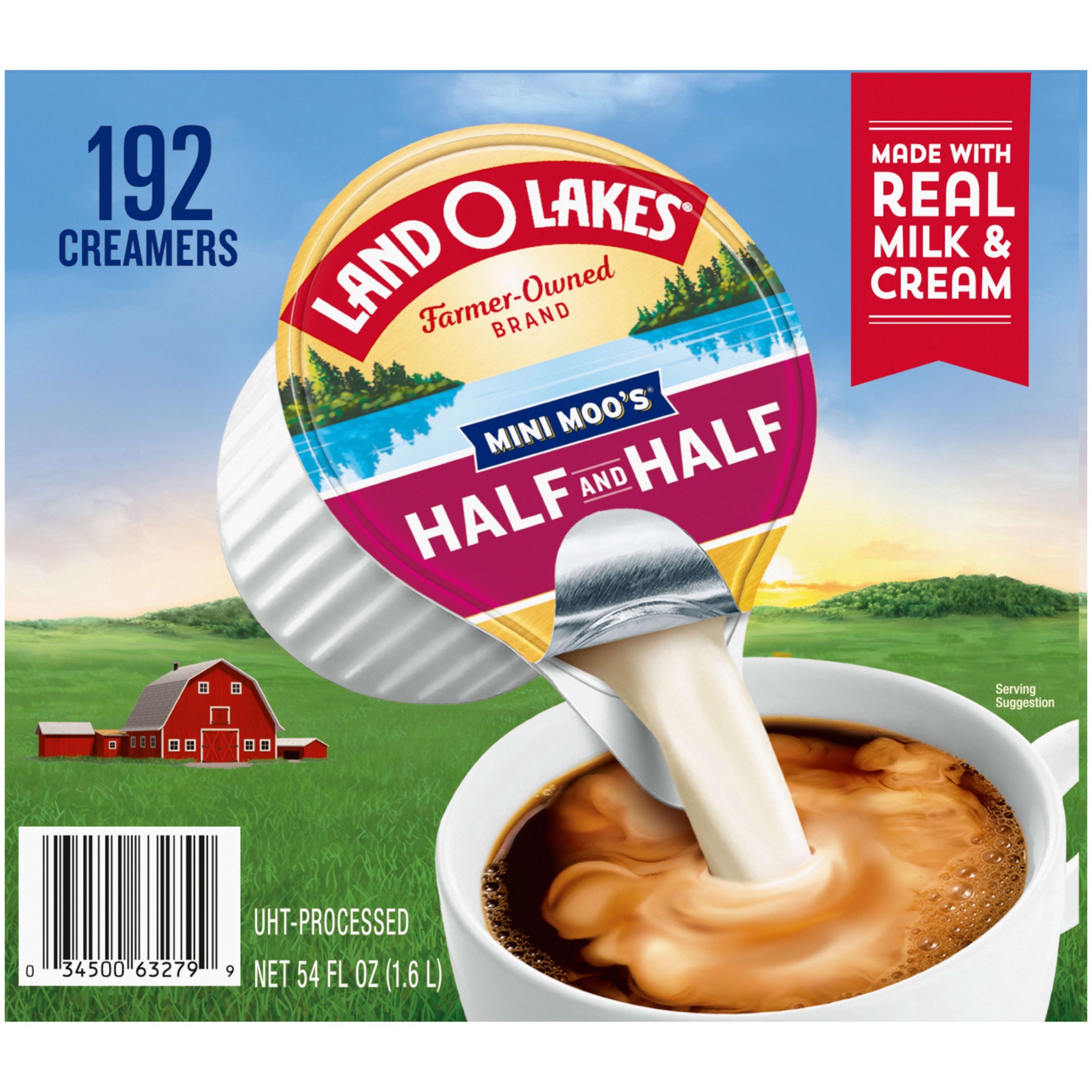 slide 4 of 5, Land O'Lakes Mini Moo''s Half And Half Creamer Singles, 192 Count, 54 fl oz