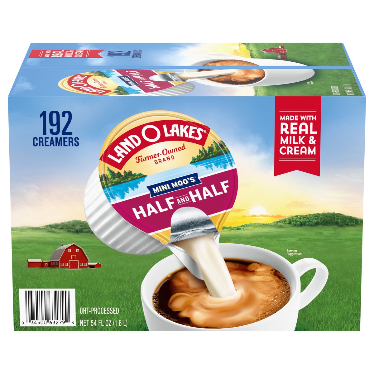 slide 1 of 5, Land O'Lakes Mini Moo''s Half And Half Creamer Singles, 192 Count, 54 fl oz