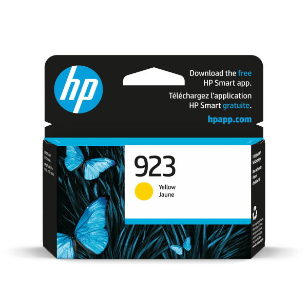 slide 1 of 10, Hp 923 Yellow Original Ink Cartridge, 4K0T2Ln, 1 ct