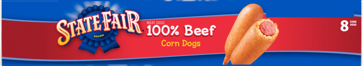 slide 7 of 9, State Fair 100% Beef Corn Dogs Frozen Meal - 8 Count, 21.36 oz