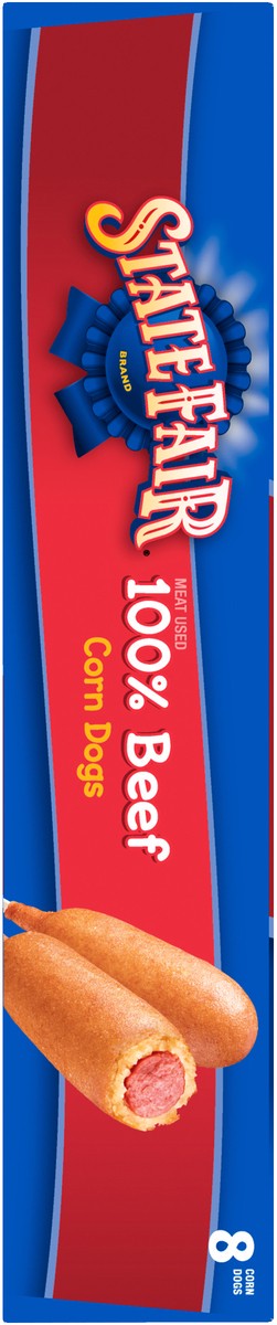 slide 5 of 9, State Fair 100% Beef Corn Dogs Frozen Meal - 8 Count, 21.36 oz