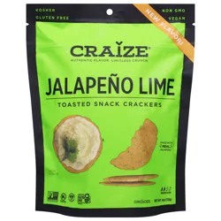 Craize Jalapeno Lime Toasted Snack Crackers - 4 oz