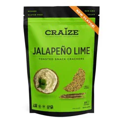 Craize Jalapeno Lime Toasted Snack Crackers - 4 oz