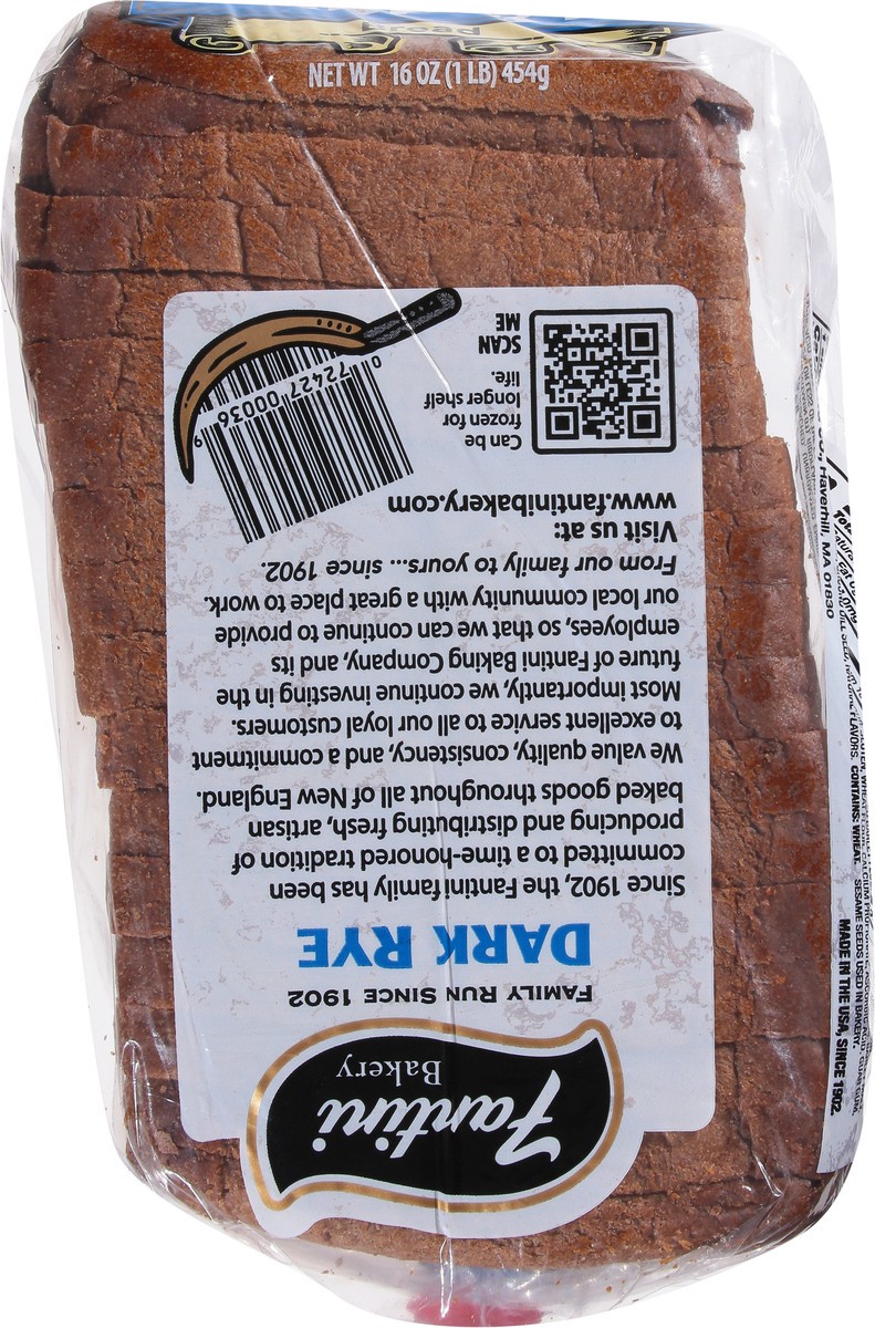 slide 8 of 9, Fantini Dark Rye Bread 16 oz, 16 oz